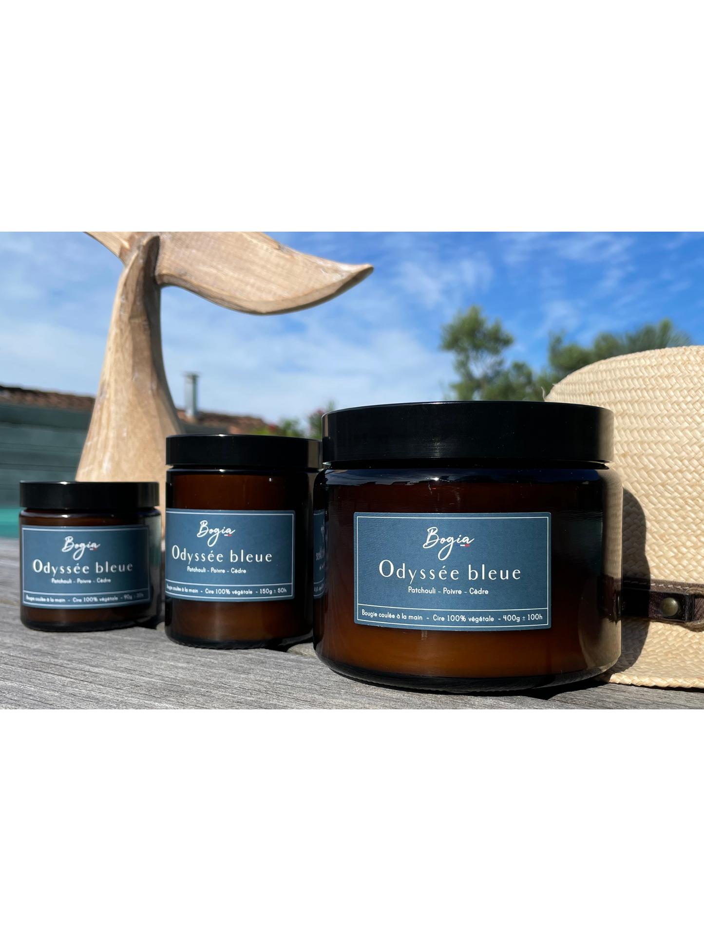 bougie parfumée Bogia Odyssée bleue